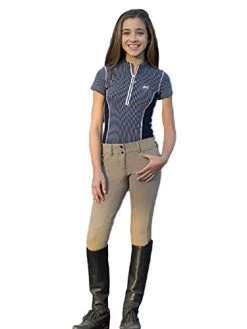 Goode Rider Girls Pro Rider Knee Patch Breeches