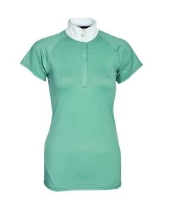 Horseware Sara Jersey Competition Top Short Sleeve Shirt-Ladies Tourmaline
