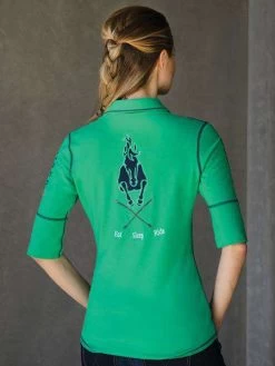 Goode Rider Happy Henley Polo 7 Goode Rider Happy Henley Polo -Equestrian Clothing Store 18030 KGRN 2