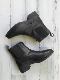 BasEQ Alexis Children's Zip-Up Equestrian Riding Paddock Boots 12 BasEQ Alexis Children's Zip-Up Equestrian Riding Paddock Boots -Equestrian Clothing Store 24 0101AlexisRickiZipBlackwhitewood