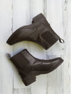 BasEQ Alexis Children's Zip-Up Equestrian Riding Paddock Boots 13 BasEQ Alexis Children's Zip-Up Equestrian Riding Paddock Boots -Equestrian Clothing Store 24 0101AlexisRickiZipBrownwhitewood