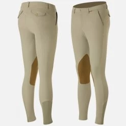 B Vertigo Sander Men's Leather Knee Patch Breeches