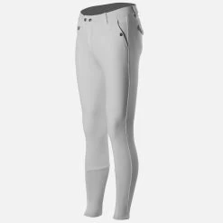 Horze Men's Grand Prix Knee Patch Breeches - Silicone Grip -Equestrian Clothing Store 36262 WH 1