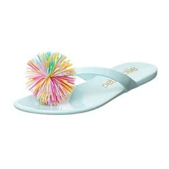 Petite Jolie Lucky Pom Pom Women's Flip Flops -Equestrian Clothing Store 46328601 de40 46f8 9df5 55d8edf220b5