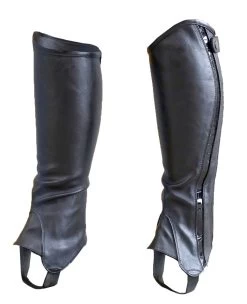 BasEQ Ella Adult's Patent Panel Half Chaps