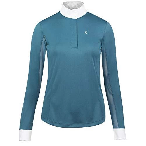 HORZE Blaire Ladies UV Ice Fit Long Sleeve Show Shirt 6 HORZE Blaire Ladies UV Ice Fit Long Sleeve Show Shirt - Image 4