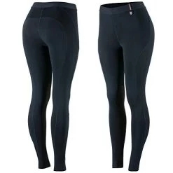 Horze Serena Power Stretch UV Pro Silicone Knee Patch Tights Dark Navy