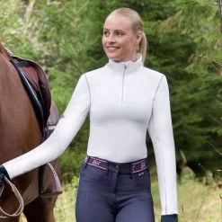 B Vertigo Roxane Women's Long Sleeve Zip Polo Technical Shirt 20 B Vertigo Roxane Women's Long Sleeve Zip Polo Technical Shirt -Equestrian Clothing Store 71XRBpJVWVL. AC SL1000