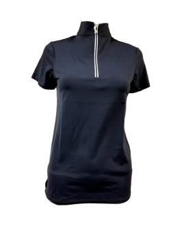 Tailored Sportsman Women's Icefil Zip Top Short Sleeve Shirt -Equestrian Clothing Store 76hJnb