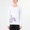 Irideon Women's Zen Horse Tee Shirt-White (Medium, Large, X-Large) 1 Irideon Women's Zen Horse Tee Shirt-White (Medium, Large, X-Large) -Equestrian Clothing Store 771472