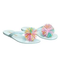 Petite Jolie Lucky Pom Pom Women's Flip Flops -Equestrian Clothing Store 8be238b0 35cb 4be7 8e39 cbd075f7e02a