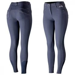 Horze Women's Olivia Knee Patch Breeches - Silicone Grip