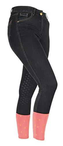 Shires Aubrion Ladies Putney Denim Knee Patch Breeches