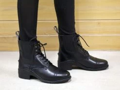 BasEQ Ricki Women's Lace-Up Synthetic Equestrian Riding Paddock Boots -Equestrian Clothing Store A7TLgf