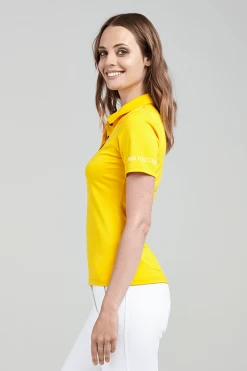 Noel Asmar Equestrian Classic Short Sleeve Polo Shirt 13 Noel Asmar Equestrian Classic Short Sleeve Polo Shirt -Equestrian Clothing Store Asmar Equestrian Classic Polo Shirt Marigold 1