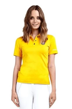Noel Asmar Equestrian Classic Short Sleeve Polo Shirt 12 Noel Asmar Equestrian Classic Short Sleeve Polo Shirt -Equestrian Clothing Store Asmar Equestrian Classic Polo Shirt Marigold