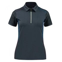 B Vertigo Women's Cathy BVX Technical Shirt -Equestrian Clothing Store BVertigoCathyLadiesUVIceFitShortSleeveBVXSunShirtDarkNavy