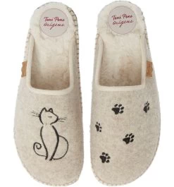 Toni Pons Mysen Faux Fur Lined Espadrille Slipper Cat -Equestrian Clothing Store CatEcru1