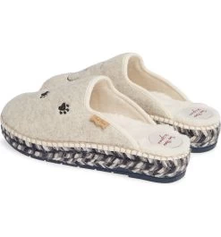 Toni Pons Mysen Faux Fur Lined Espadrille Slipper Cat -Equestrian Clothing Store CatEcru3