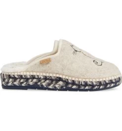 Toni Pons Mysen Faux Fur Lined Espadrille Slipper Cat -Equestrian Clothing Store CatEcru4