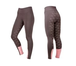 Dublin Ladies Performance Cool-It Dot Print Gel Riding Tights
