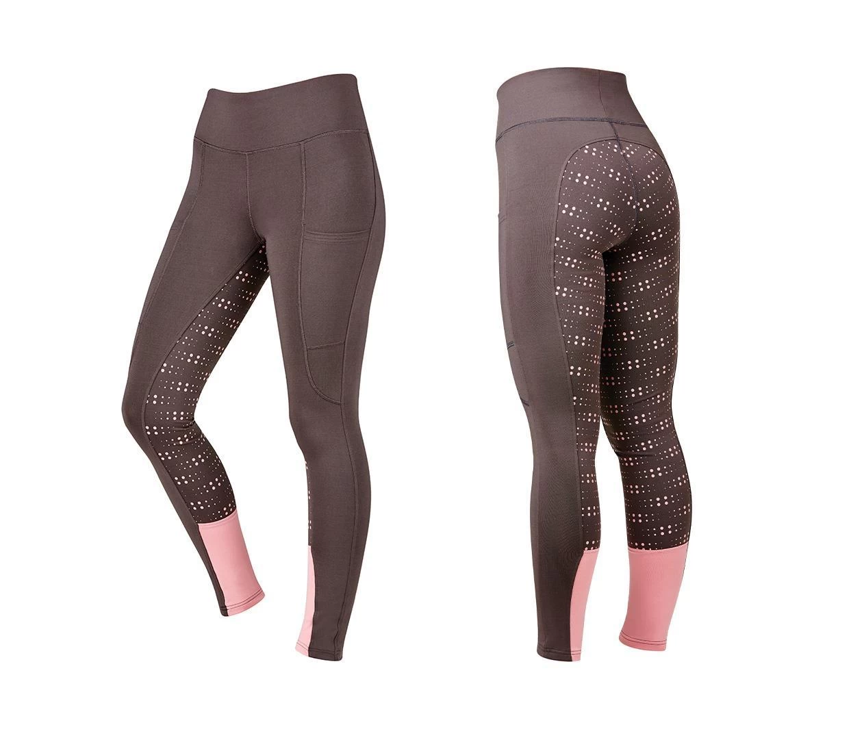 Dublin Ladies Performance Cool-It Dot Print Gel Riding Tights 3 Dublin Ladies Performance Cool-It Dot Print Gel Riding Tights