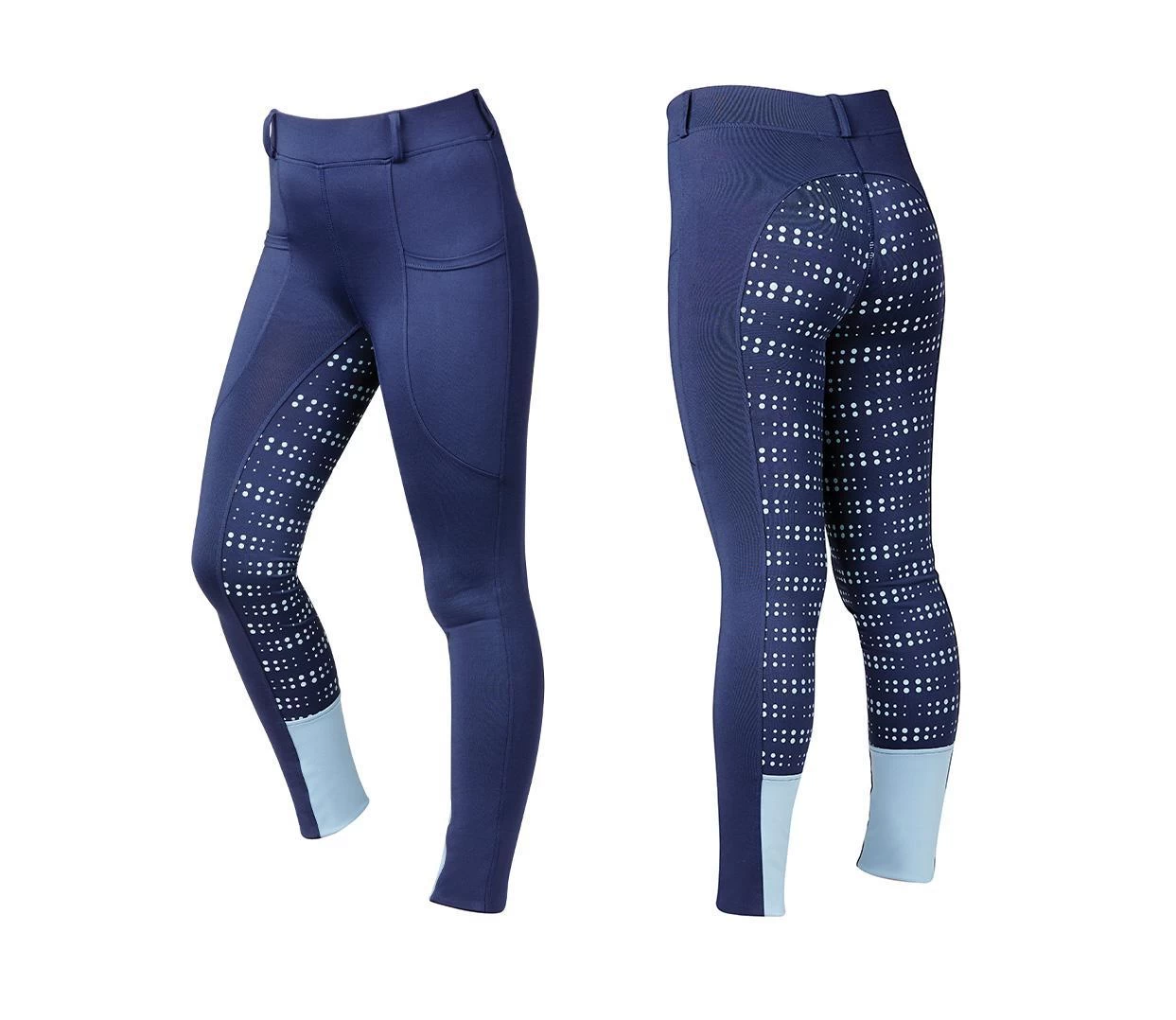 Dublin Ladies Performance Cool-It Dot Print Gel Riding Tights 4 Dublin Ladies Performance Cool-It Dot Print Gel Riding Tights - Image 2