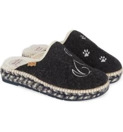 Toni Pons Mysen Faux Fur Lined Espadrille Slipper Dog 18 Toni Pons Mysen Faux Fur Lined Espadrille Slipper Dog -Equestrian Clothing Store DogBlack2