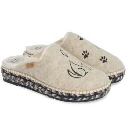 Toni Pons Mysen Faux Fur Lined Espadrille Slipper Dog 23 Toni Pons Mysen Faux Fur Lined Espadrille Slipper Dog -Equestrian Clothing Store DogEcru2