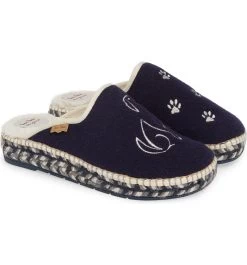 Toni Pons Mysen Faux Fur Lined Espadrille Slipper Dog 28 Toni Pons Mysen Faux Fur Lined Espadrille Slipper Dog -Equestrian Clothing Store DogNavy2