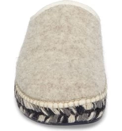 Toni Pons Mysen Faux Fur Lined Espadrille Slipper Solid -Equestrian Clothing Store Ecru4