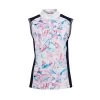 Dublin Ladies Katie Printed Sleeveless Competition Shirt -Equestrian Clothing Store GeoPrint1