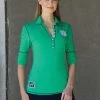 Goode Rider Happy Henley Polo -Equestrian Clothing Store Happy Polo Kelly Green
