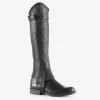 Horze Quinton Leather Half Chaps 1 Horze Quinton Leather Half Chaps -Equestrian Clothing Store HorzeQuintonLeatherHalfChaps Black