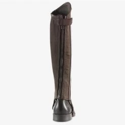 Horze Quinton Leather Half Chaps -Equestrian Clothing Store HorzeQuintonLeatherHalfChaps Brown5