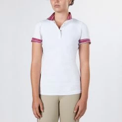 Irideon Cooldown Icefil Short Sleeve Show Shirt -Equestrian Clothing Store IrideonLadiesCoolDownIcefilShortSleeveWhite Tack