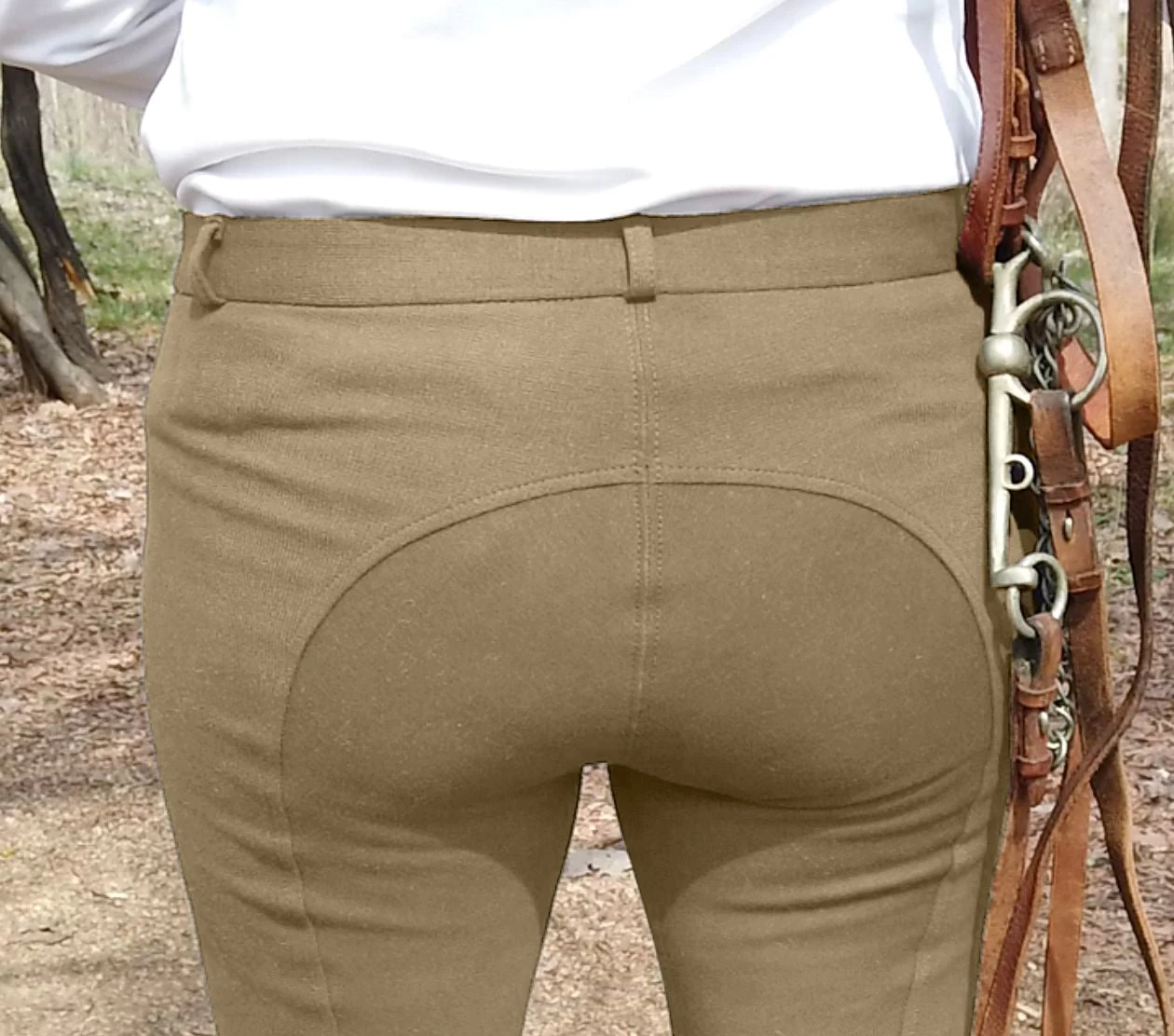 BasEQ Amy Women's Self Knee Patch Classic Equestrian Riding Breeches 6 BasEQ Amy Women's Self Knee Patch Classic Equestrian Riding Breeches - Image 4