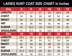 One Stop Equine Shop Bethlyn Women's Starter Show Coat -Equestrian Clothing Store OSES ladies hunt coat size chart