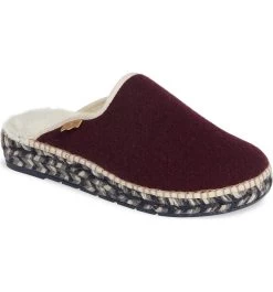 Toni Pons Mysen Faux Fur Lined Espadrille Slipper Solid -Equestrian Clothing Store Purple1