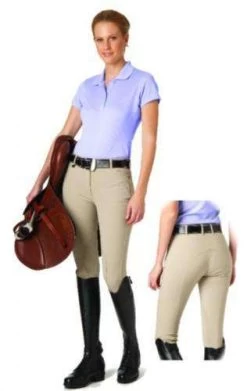 Ovation Ladies Ultra Knee-Patch Side Zip Breech