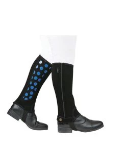 Dublin Child's Easy-Care Spot Print Half Chap 8 Dublin Child's Easy-Care Spot Print Half Chap -Equestrian Clothing Store Rdupu8