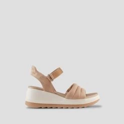 Cougar Honey Suede Wedge Sandal