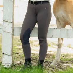 Horze Women's Ella Pull-On Knee Patch Tights -Equestrian Clothing Store Sunset Hill 36260 DG 3 web