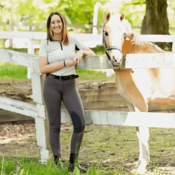 Horze Women's Ella Pull-On Knee Patch Tights -Equestrian Clothing Store Sunset Hill 36260 DG web