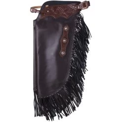 Tough 1 Faux Leather Chinks - Floral Tooled Yoke