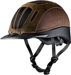 Troxel Sierra Riding Helmet Adult Black, Tan & Brown -Equestrian Clothing Store TroxelSierraWesternHelmetBrown