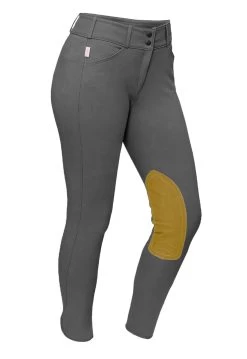 Tailored Sportsman Trophy Hunter Ladies Mid Rise Front Zip Knee Patch Breech -Equestrian Clothing Store VVbwEH