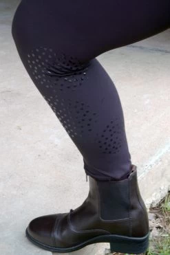 One Stop Equine Shop Women's Victoria Knee Patch Tights With Phone Pocket -Equestrian Clothing Store VictoriaKP