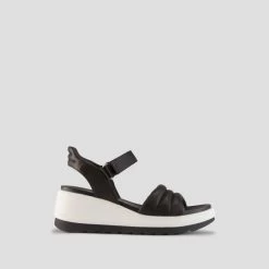 Cougar Honey Leather Wedge Sandal