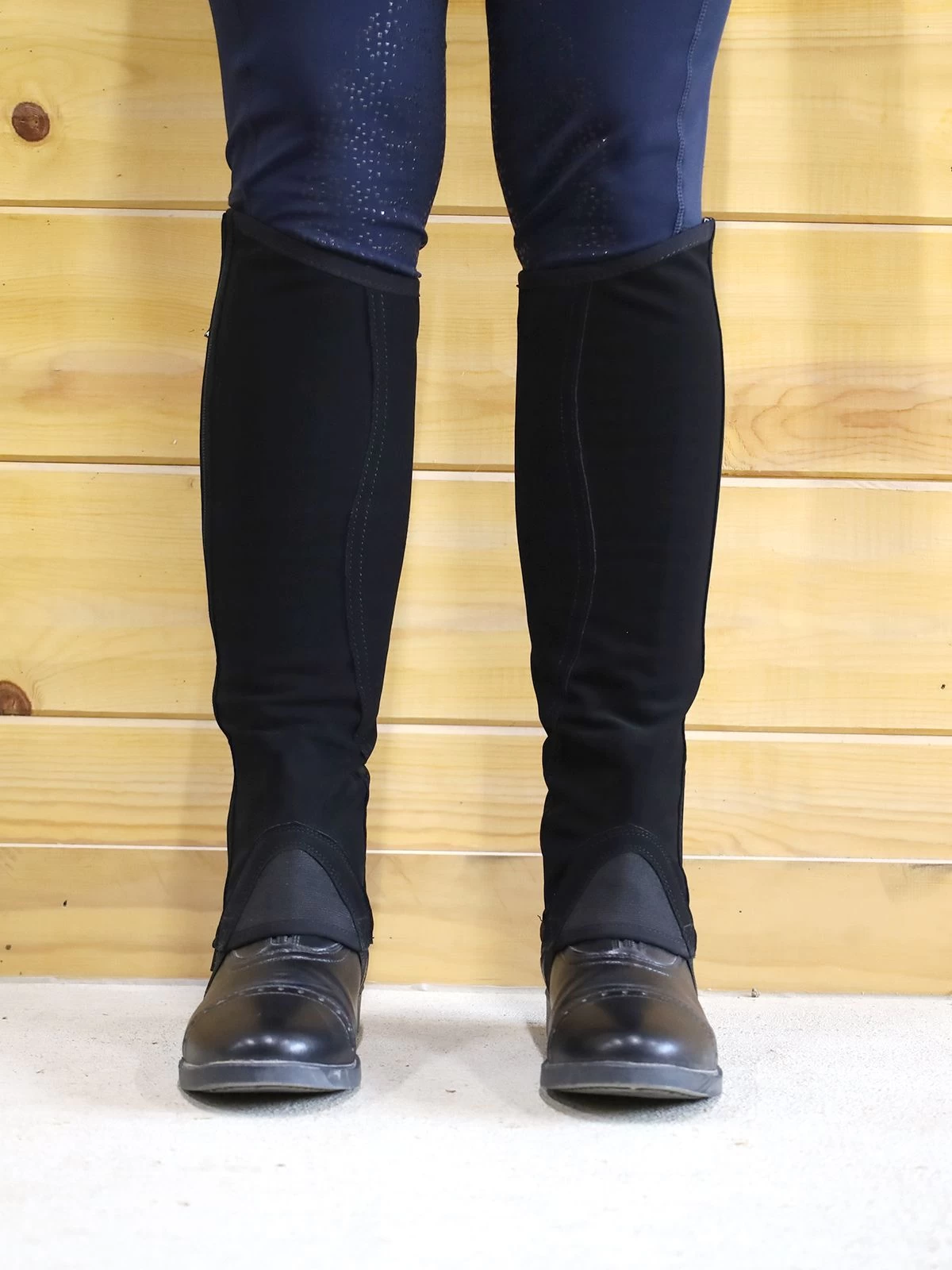 BasEQ Mia Children’s Synthetic Nubuck Half Chaps 4 BasEQ Mia Children’s Synthetic Nubuck Half Chaps - Image 2